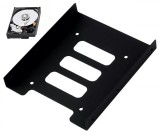 Adaptor HDD/SSD de la 2,5inch la 3,5inch, otel, negru