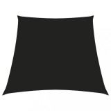VidaXL P&acirc;nză parasolar, negru, 3/4x3 m, țesătură oxford, trapez
