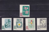 POLONIA FLORA SERIE MNH, Nestampilat