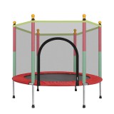 Trambulina copii 122x140cm,plasa de protectie,multicolora, sarcina maxima 200kg