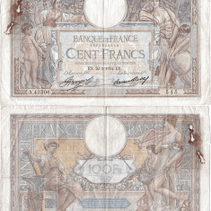 1934 (22 II), 100 francs (P-78c.5) - Franța