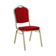 Scaun visiniu champagne Zina 44x50x93