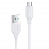 Cablu Joyroom USB-A - Micro USB 480Mb/s 2.4A 0.25m Alb (S-UM018A9) S-UM018A9 0.25M WHITE