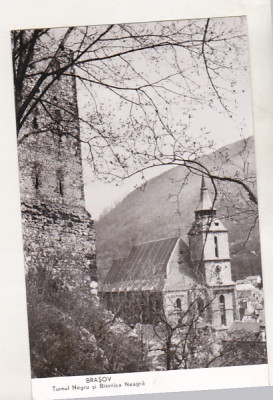 bnk cp Brasov - Turnul Negru si Biserica Neagra - circulata foto