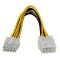 Cablu Active, Extensie prelungire alimentare CPU sursa ATX EPS 8 pini mama la 8 pini tata, prelungitor pentru placa baza alimentare procesor, 20cm