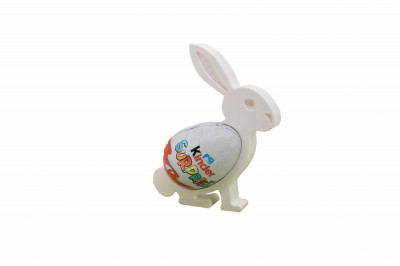 Bunny egg holder with Kinder chocolate egg foto