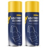 Cumpara ieftin Pachet 2 x Spray Mannol pentru curatire suprafete din piele 450 ml