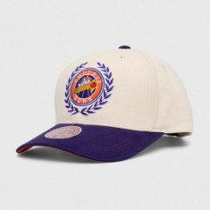 Mitchell&Ness șapcă de baseball din bumbac Phoenix Suns culoarea alb, cu imprimeu