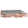 Set mobilier de gradina cu perne, 7 piese, lemn masiv douglas