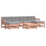 Set mobilier de gradina cu perne, 7 piese, lemn masiv douglas