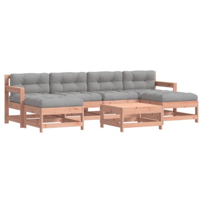 Set mobilier de gradina cu perne, 7 piese, lemn masiv douglas foto