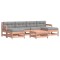 Set mobilier de gradina cu perne, 7 piese, lemn masiv douglas