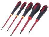 Kit Șurubelnițe Izolate 1kVAC Phillips și Plată 5 Buc. BE-9881S
