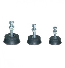Set 4x picioare amortizor vibratii HVAC, O48 mm x 19 mm, max. 45 kg, cauciuc natural vulcanizat