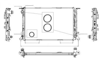 Radiator racire motor Audi A4 (8k2, B8), A5 (8t3), A6 Allroad (4gh, 4gj), Q5 (8r); Porsche Macan (95b)