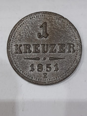 1 kreuzer 1851 e 2 foto
