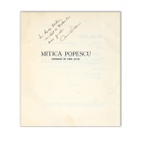 Camil Petrescu, Teatru. Mitică Popescu, cu dedicație pentru Radu Matei