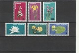ROMANIA 1984 LP 1099 FLORI DIN DELTA DUNARII SERIE MNH