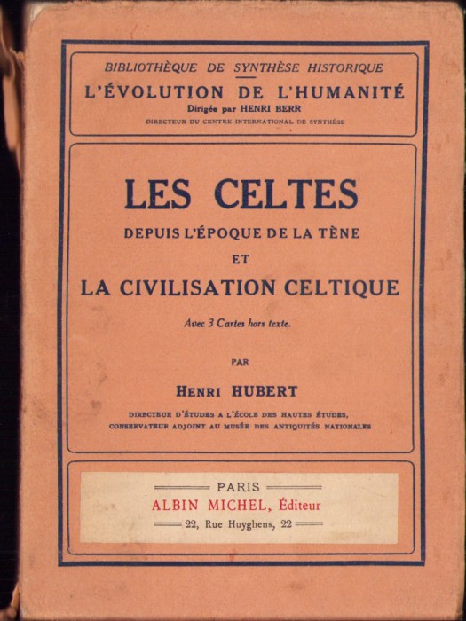 HST 624SP Les celtes depuis l&#039;epoque de La Tene et la civilisation celtique 1932