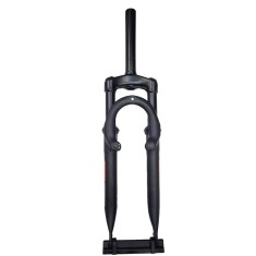 Furca MD-711X 24&quot;, gat 1-1/8, lungime gat 170mm, Negru mat-sticker rosu Ultimate FactoryBikes