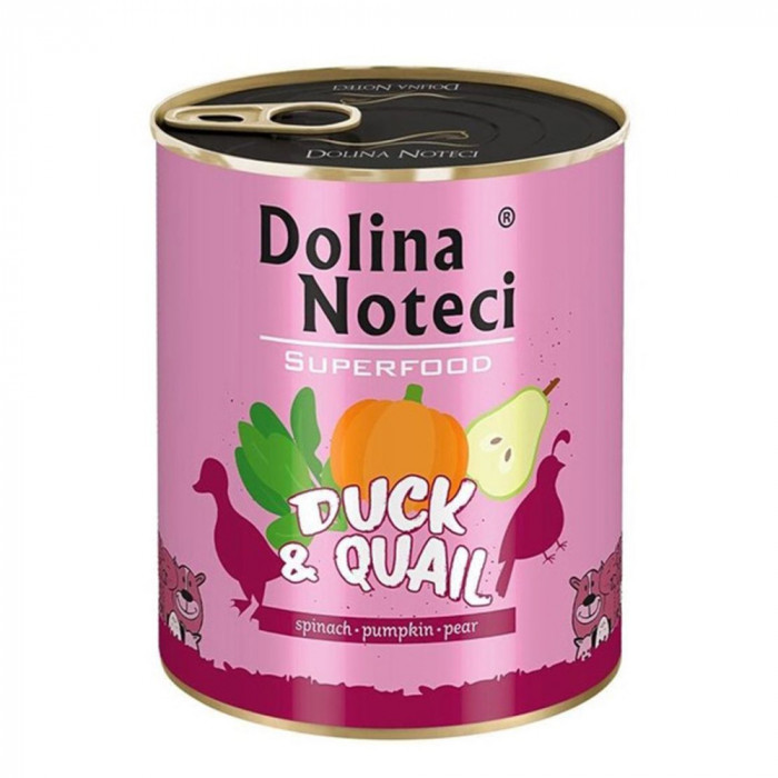 Dolina Noteci Superfood Rață și prepeliță 800 g