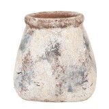 Cumpara ieftin Ghiveci flori teracota bej albastra 10x10x10 cm