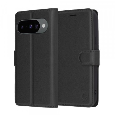 Husa pentru Google Pixel 10 Pro / 10, Techsuit, Leather Folio, Neagra foto