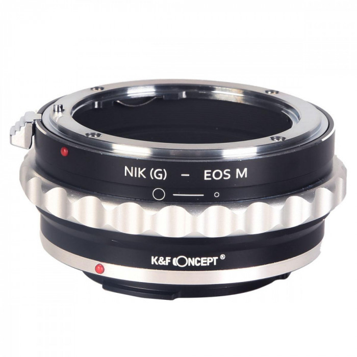 Adaptor montura K&amp;F Concept Nik(G)-EOS M de la Nikon G la Canon EOS M KF06.318