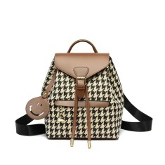 Rucsac dama, Elunara GT3613, Maro/Crem