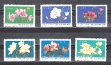 A12 S2 7 - Timbre foarte vechi - Coreea de nord - flori, Flora, Nestampilat