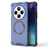 Husa transparenta Xiaomi Redmi 14C Asteroid GSM HoneyComb Shield MagSafe, albastru