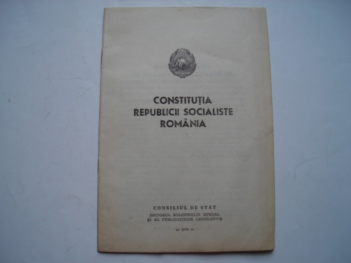 Constitutia Republicii Socialiste Romania, 1975