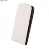 Husa Piele Nokia Lumia 620 Slim Flip Alb Elegance