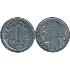 Franta 1959 - 1 franc, circulata