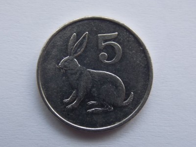 5 CENTS 1997 ZIMBABWE foto