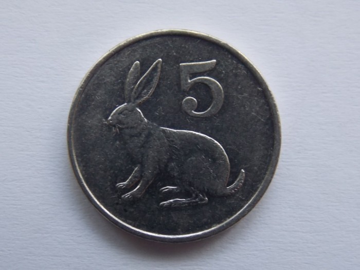 5 CENTS 1997 ZIMBABWE