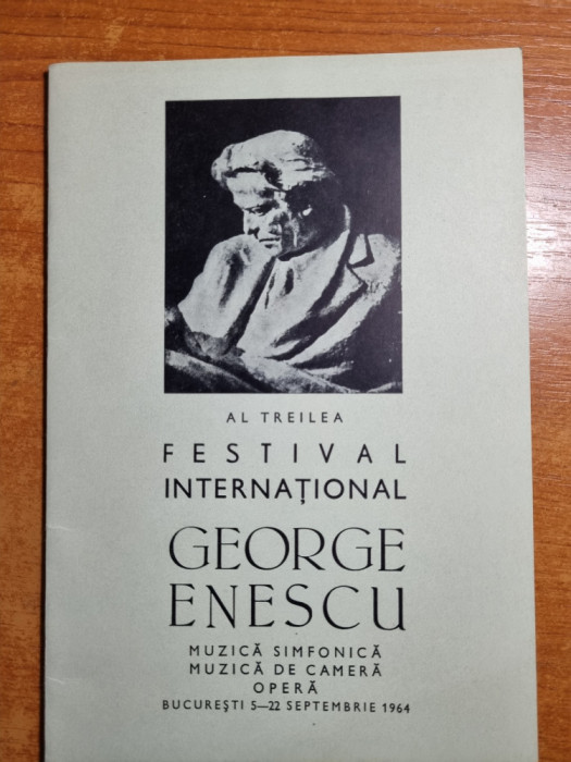 al 3-lea festival international george enescu 5-22 septembrie 1964