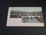 Carte Poștală Vintage Elveția - Geneva Vedere Generală , Poduri (cel mai probabil din perioada 1900&ndash;1940), Circulata, Printata