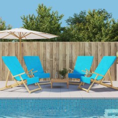 vidaXL Prosoape de plajă, 4 buc., turcoaz, 60x135 cm, textil 400 GSM