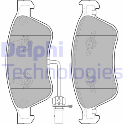 Delphi set placute frana, frana disc foto