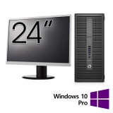 Pachet Calculator Refurbished HP 800 G2 Tower, Intel Core i5-6500 3.20GHz, 16GB DDR4, 512GB SSD + Monitor 24 Inch + Windows 10 Pro NewTechnology Media