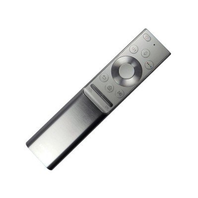 Telecomanda metalica compatibila cu Samsung Smart Control BN59-01300G, model 2018, 14 butoane, bluetooth, argintie foto