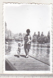 Bnk foto Pe malul lacului Snagov - 1975, Alb-Negru, Romania de la 1950, Natura
