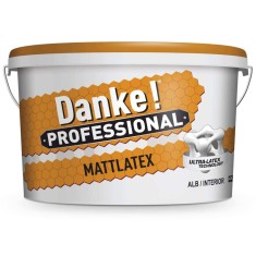 Vopsea lavabila interior Danke Mattlatex, alba foto