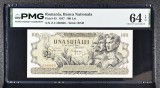 100 lei august 1945 PMG64 unc bancnota gradata