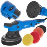 Set masina polish auto Dual Action cu reglare de 150 mm, 4 bureti, Geko Premium G80293