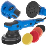 Set masina polish auto Dual Action cu reglare de 150 mm, 4 bureti, Geko Premium G80293