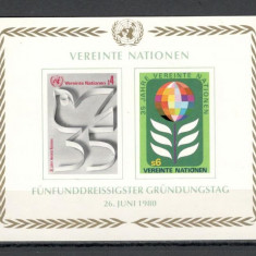 O.N.U.Viena.1980 35 ani ONU-Bl. SN.441