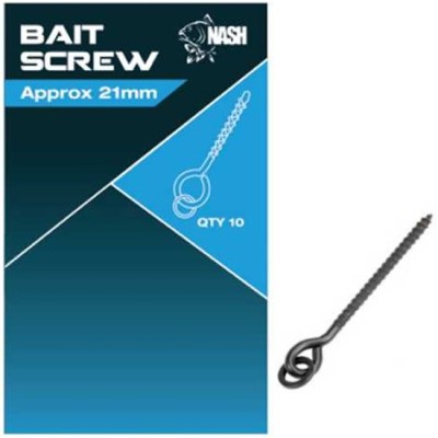 Surub Cu Anou Pentru Momeala Nash Bait Screws Approx 8mm, 10buc/pac foto