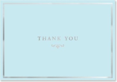 Blue Elegance Thank You Notes foto